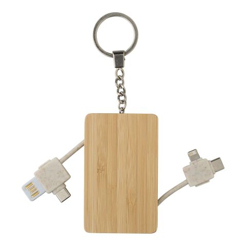 Bamboo keychain Bianca brown | No Branding | not available | not available