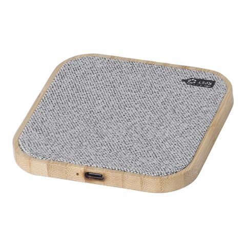 Bamboo wireless charger Moses grey | No Branding | not available | not available