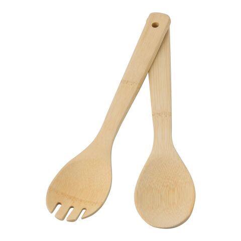 Bamboo salad cutlery Elara brown | No Branding | not available | not available