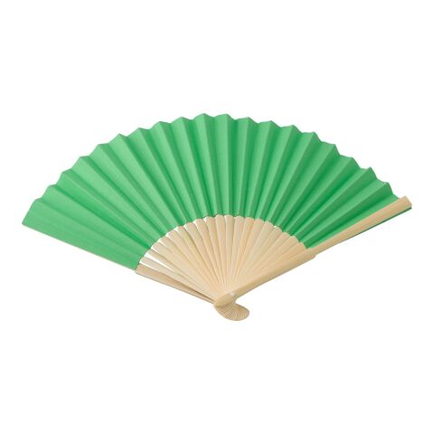 Bamboo hand held fan Elio yellow | No Branding | not available | not available
