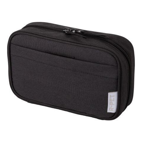 rPEt 300D polyester travel pouch Calix black | No Branding | not available | not available