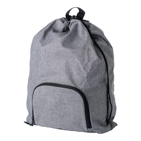 300D Two Tone foldable drawstring backpack Camilla grey | No Branding | not available | not available