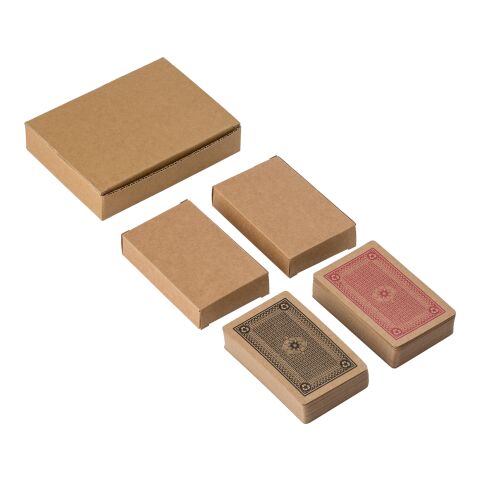 Recycled carton card decks Arwen brown | No Branding | not available | not available