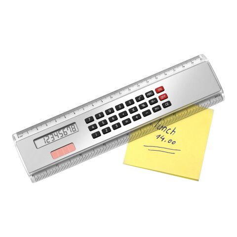 Ruler with calculator Heather, ABS silver | No Branding | not available | not available