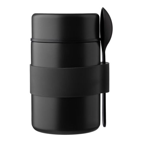 Stainless steel double walled lunch pot Niko black | No Branding | not available | not available