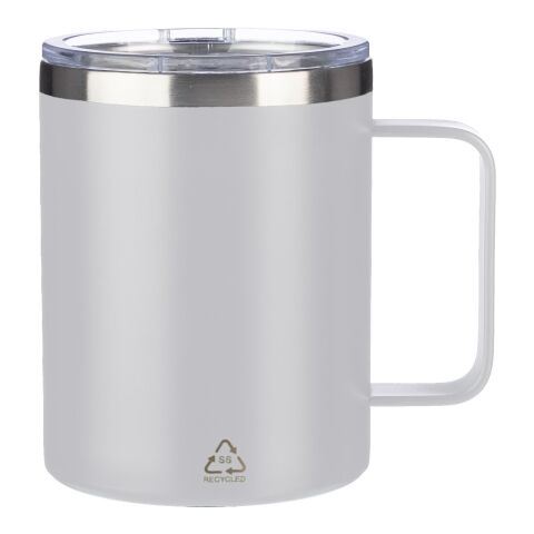 Stainless steel double-walled mug (300 ml) Renate white | No Branding | not available | not available