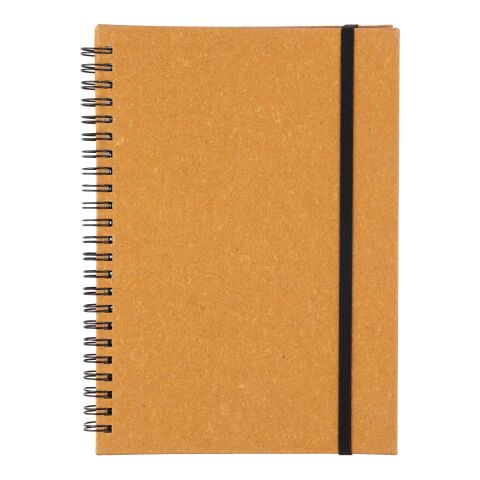 Recycled leather notebook A5 Egon brown | No Branding | not available | not available