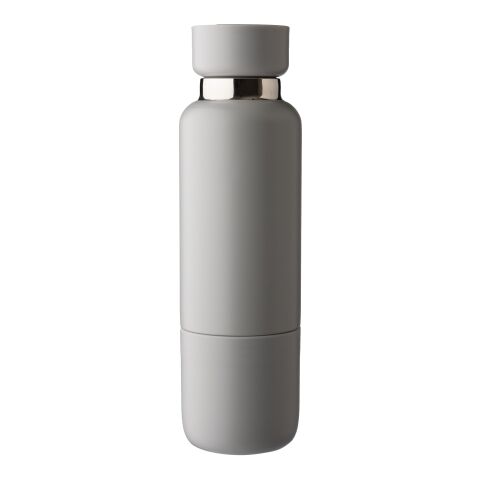 Stainless steel double-walled bottle (500 ml) Lieselotte grey | No Branding | not available | not available