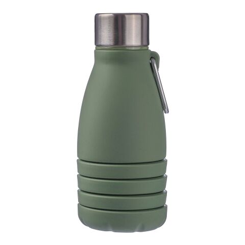 Silicone foldable drinking bottle 550 ml Erin green | No Branding | not available | not available