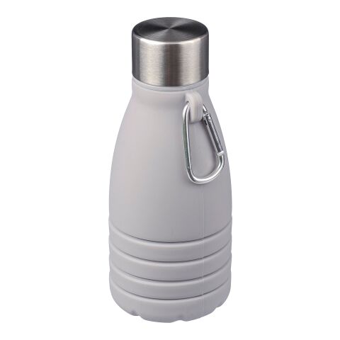 Silicone foldable drinking bottle 550 ml Erin grey | No Branding | not available | not available