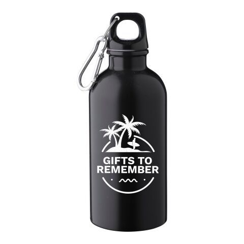 Recycled stainless steel single walled bottle (400 ml) Sable black | No Branding | not available | not available