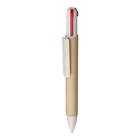 Recycled carton four-color ballpen Deborah black | No Branding | not available | not available