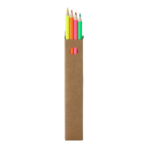 Wooden highlighter pencil set Kaden brown | No Branding | not available | not available