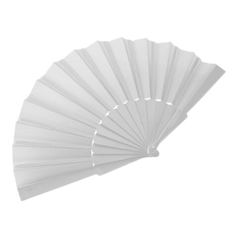 Fabric hand held fan Kasimira white | No Branding | not available | not available