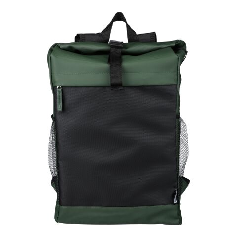 rPET polyester (600D) roll-top backpack Yani black | No Branding | not available | not available