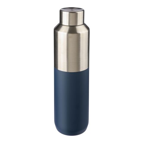Recycled stainless steel double-walled drinking bottle (600 ml) Esen blue | No Branding | not available | not available