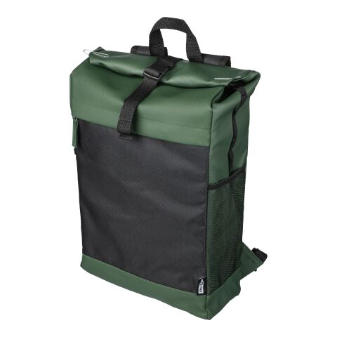 rPET polyester (600D) roll-top backpack Yani green | No Branding | not available | not available