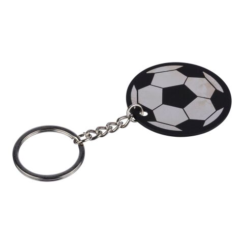 Recycled stainless steel soccer ball keychain Ciro black | No Branding | not available | not available