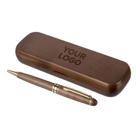 Walnut wooden twist ballpen Noa brown | No Branding