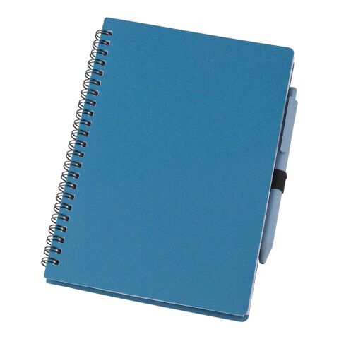 Wheat straw notebook with pen Massimo blue | No Branding | not available | not available
