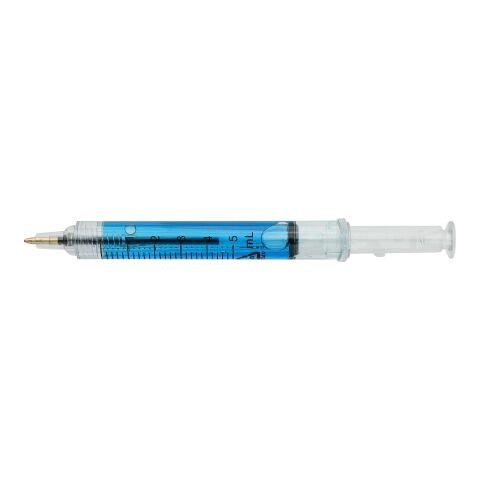 Recycled ABS syringe shaped ballpen Dr. David light blue | No Branding | not available | not available