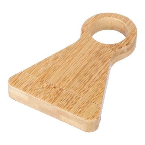 Wine bottle holder Vincio | Recycled bamboo brown