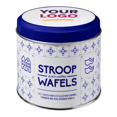 Tin for Dutch waffles Sanvi red white gray