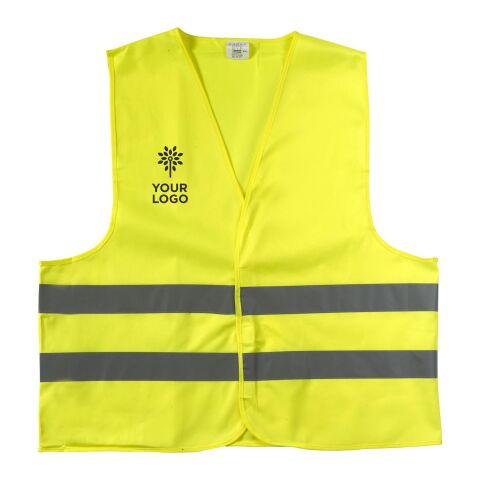 Polyester (150D) safety jacket Arturo yellow
