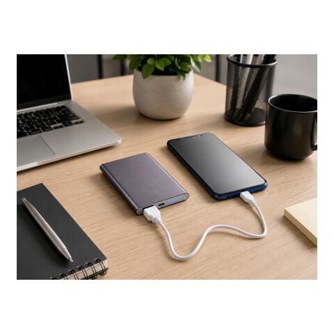 Aluminium power bank Ezra black