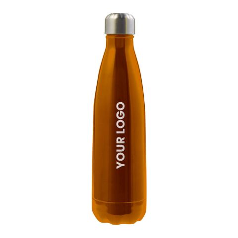 Stainless steel double walled flask Lombok orange