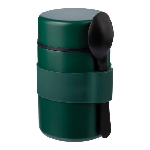 Stainless steel double walled lunch pot Niko black
