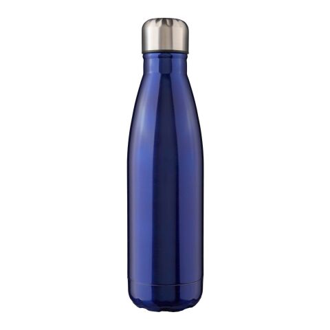 Recycled stainless steel single-walled flask 650 ml Cliff blue