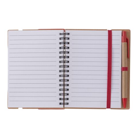 Recycled paper notebook Angela red