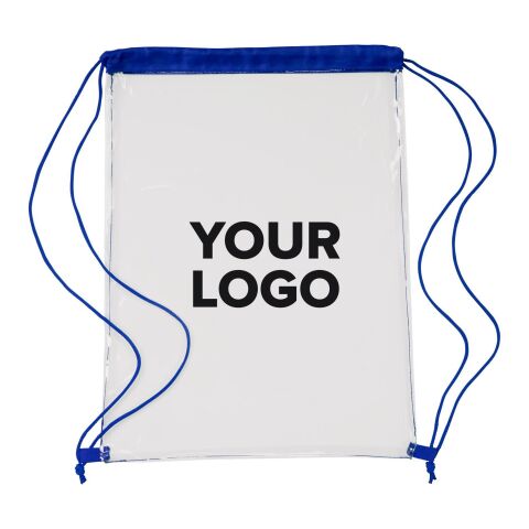 PVC drawstring backpack Kiki cobalt blue