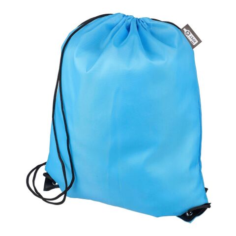 rPET polyester (210D) drawstring backpack Calix cobalt blue