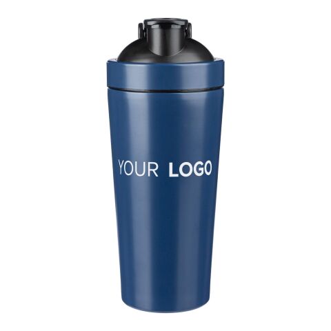 Recycled stainless steel single-walled drinking bottle (750 ml) Orla cobalt blue