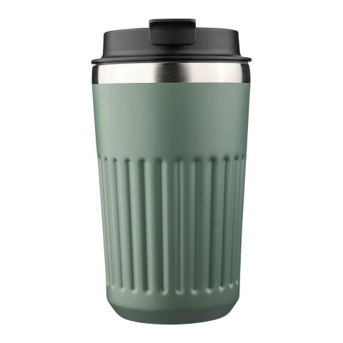 Recycled stainless steel travel mug (400 ml) Chiara black