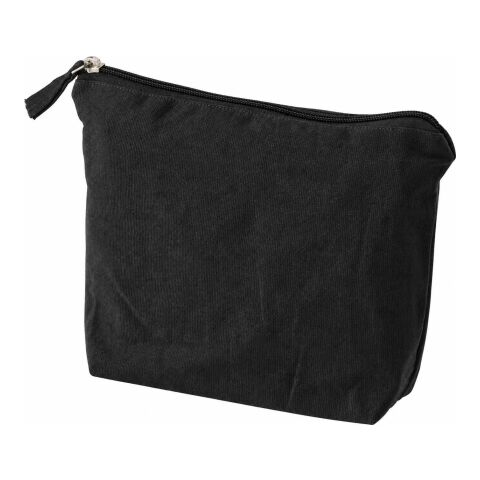 Recycled cotton cosmetic bag (180 gsm) Cressida black