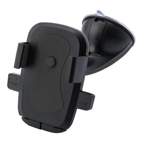 Plastic mobile phone holder Laurine black | No Branding | not available | not available