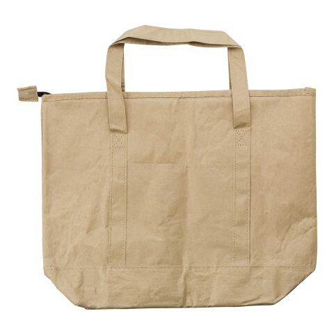 Laminated paper (80 gr/m²) cooler shopping bag Oakley brown | No Branding | not available | not available