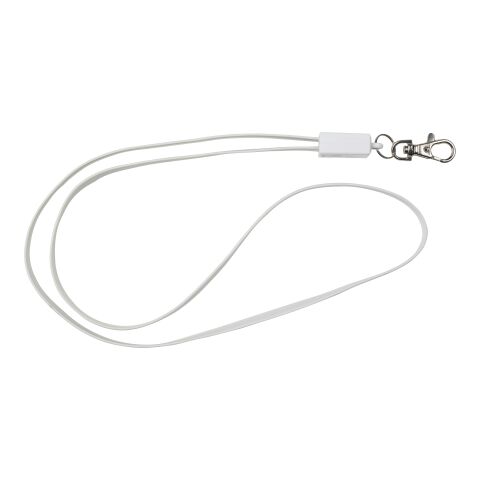 TPE 2-in-1 lanyard Marguerite white | No Branding | not available | not available