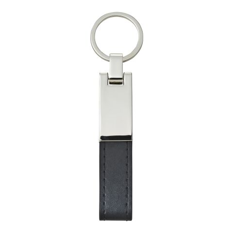 Steel and PU key holder Keon black | No Branding | not available | not available