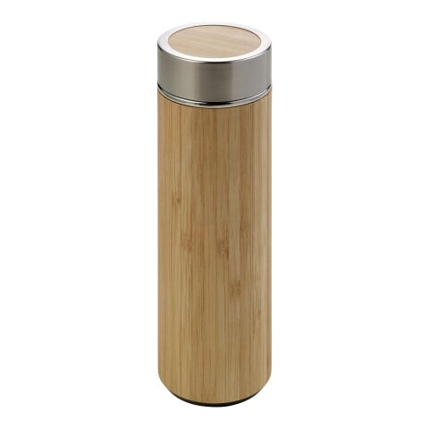 Bamboo and stainless steel double walled bottle Yara brown | No Branding | not available | not available