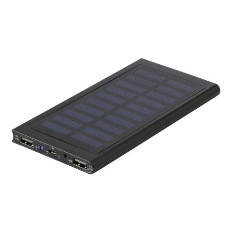 ABS and aluminium solar charger Adriana black | No Branding | not available | not available