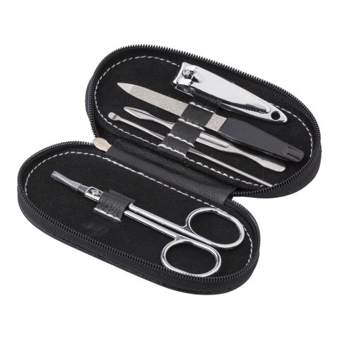PVC pouch with manicure set Blake black | No Branding | not available | not available