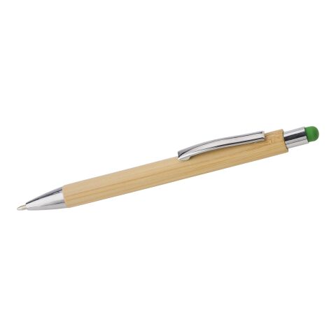 Bamboo and plastic ballpen Claire lime | No Branding | not available | not available