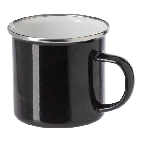 Enamel drinking mug (350 ml) Jamaal white | No Branding | not available | not available