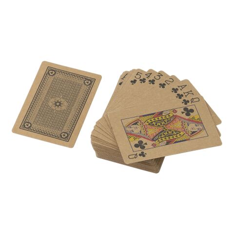 Recycled paper playing cards Andreina brown | No Branding | not available | not available