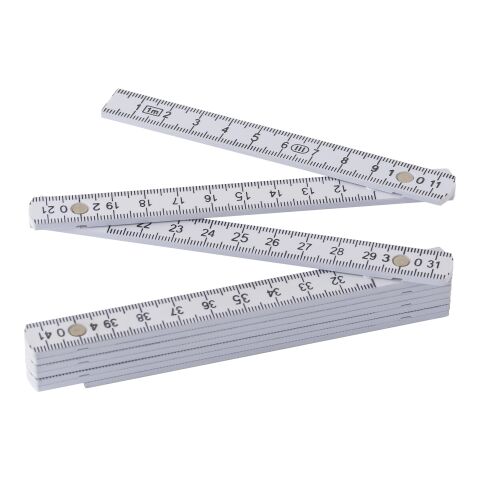 Plastic foldable ruler Leon white | No Branding | not available | not available