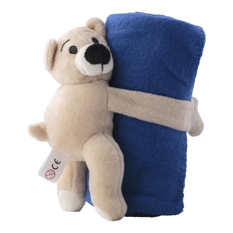 Plush toy bear with fleece blanket Owen black | No Branding | not available | not available
